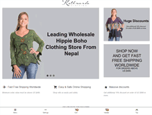 Tablet Screenshot of kathmanduclothing.com